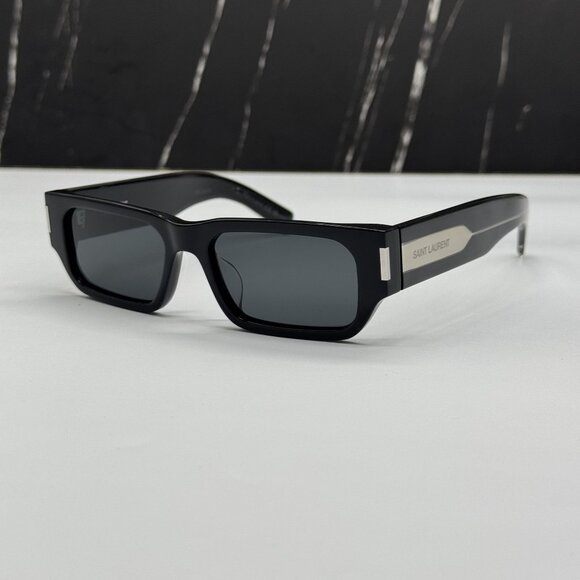 NEW SAINT LAURENT SL 660/F 001 BLACK WOMEN SUNGLASSES SAINT LAURENT SL660 001 - Picture 1 of 8